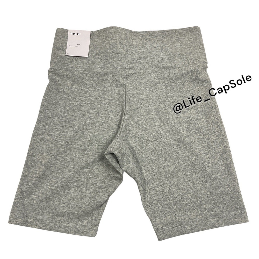 Size S Nike Biker Shorts Sportswear Classic Wns High Waisted 8"  DB3905-063 Gray - Picture 3 of 7